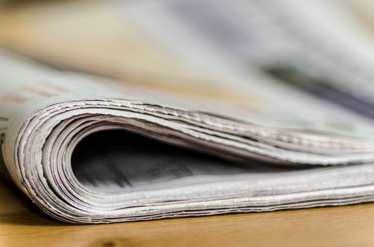newspaper image from pixabay