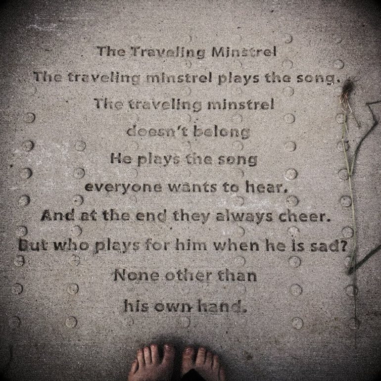 the traveling minstrel american poet