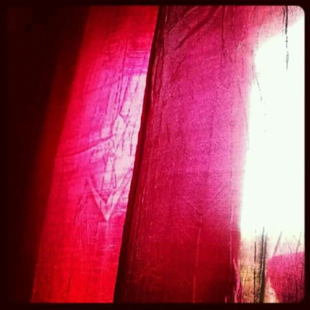 red curtain sheets